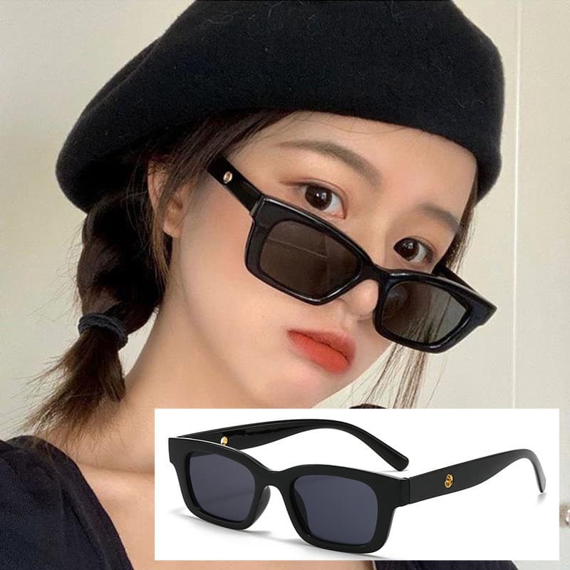 Personalidade Versão Coreana De Jennie Com Os Mesmos Óculos De Sol , Rosto Pequeno Feminino , Pretos Legais De Verão Sal