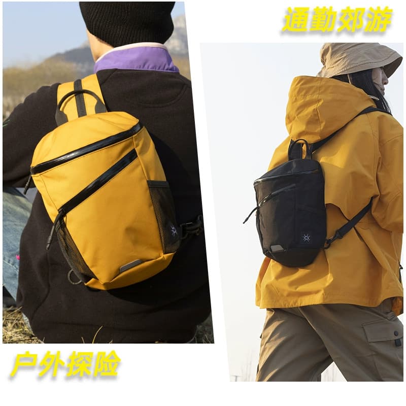 Sugiyama Bolsa de um ombro ao ar livre de dupla utilização feminina pequena mochila masculina multifuncional 8