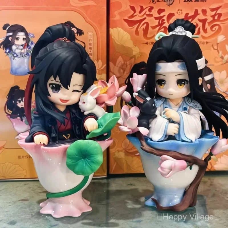 Mo Daozu Stone Porcelain Rhythm Flower Series Caixa Surpresa Brinquedo Colecionável de Personagens de Anime Fofos Wei W