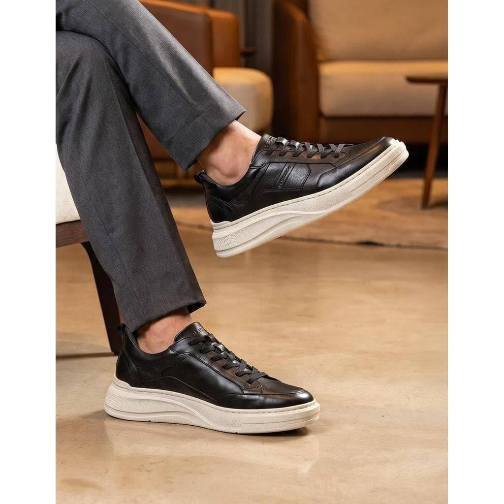 Tênis Casual Democrata Masculino Couro 653101