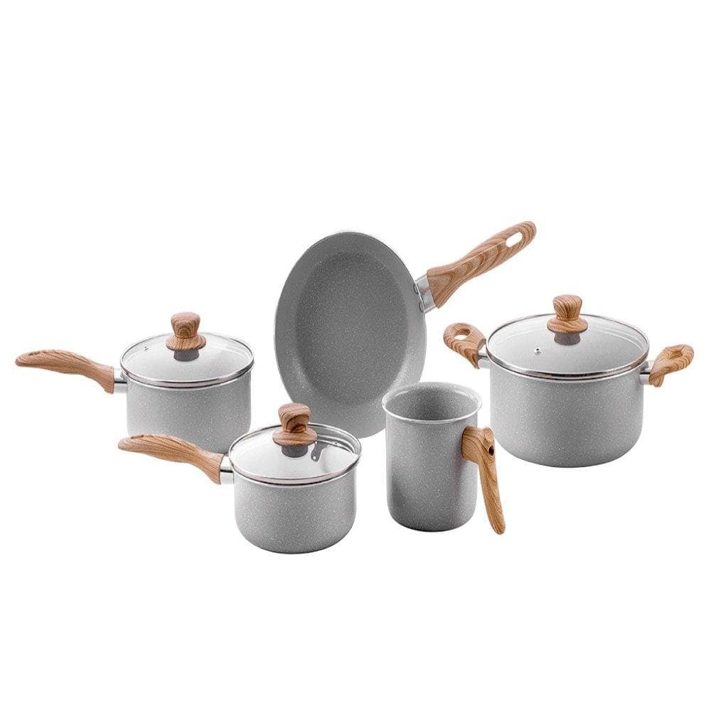 Jogo de Panelas Brinox | Ceramic, Life Easy, Gris, 5 Peças