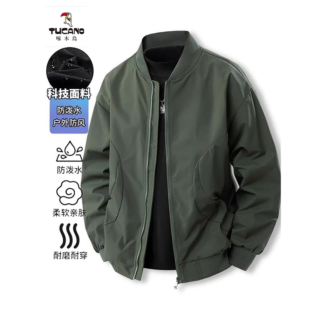 Woodpecker jaqueta americana 2025 primavera outono novo estilo Retro rua solta All-Match jaqueta street Wear Casual unif
