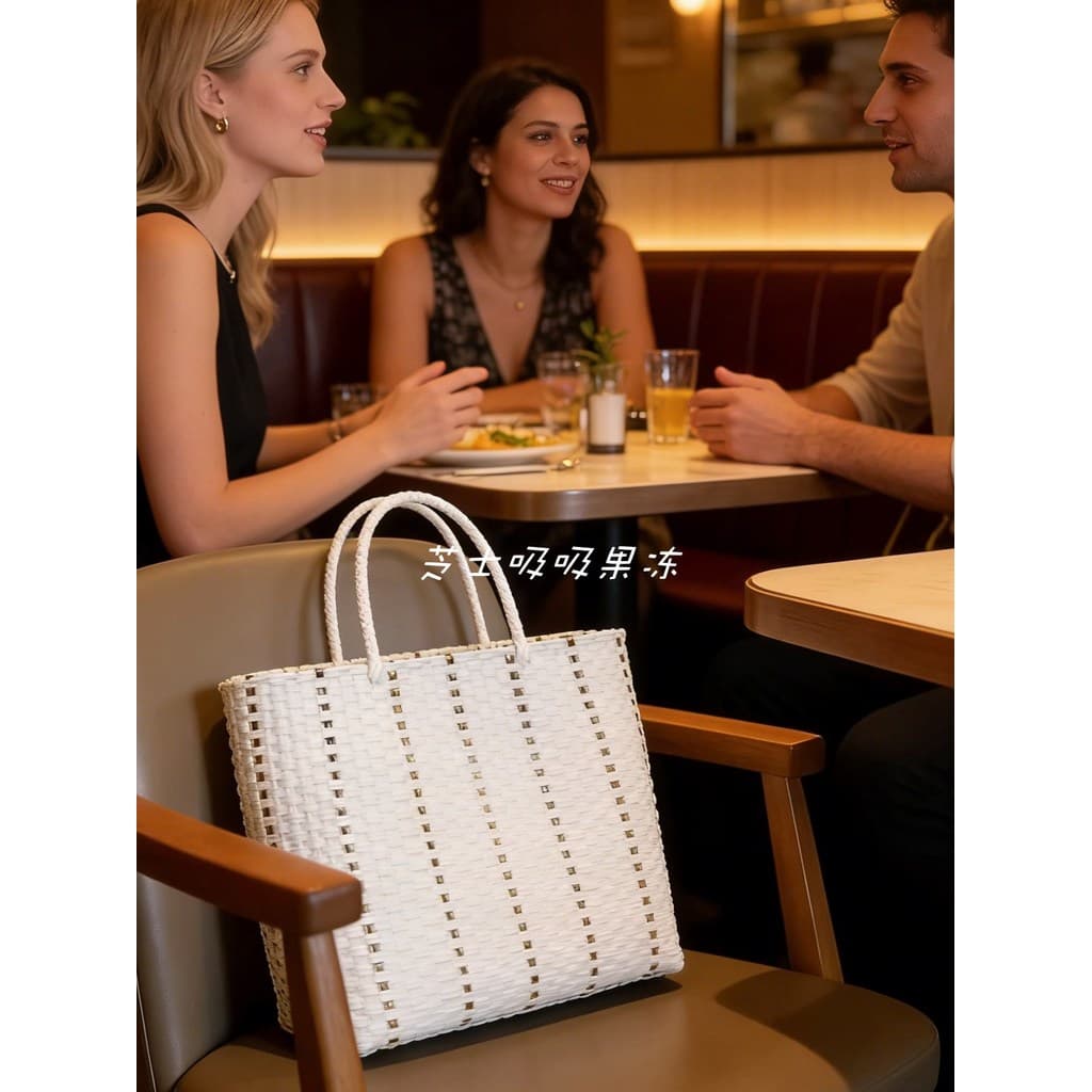 Bolsa Tote tecida à mão feminina de grande capacidade bolsa Casual bolsa de tecido All-Ma