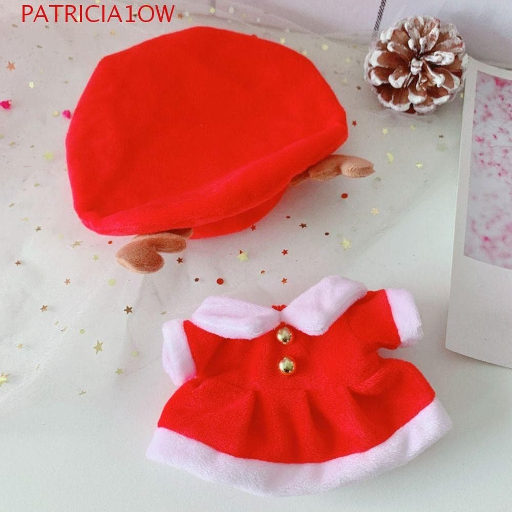 Vestido De Boneca De Algodão De Papai Noel , Roupas Pelúcia De Ídolo De Alce De Natal Adorável De Rena ,