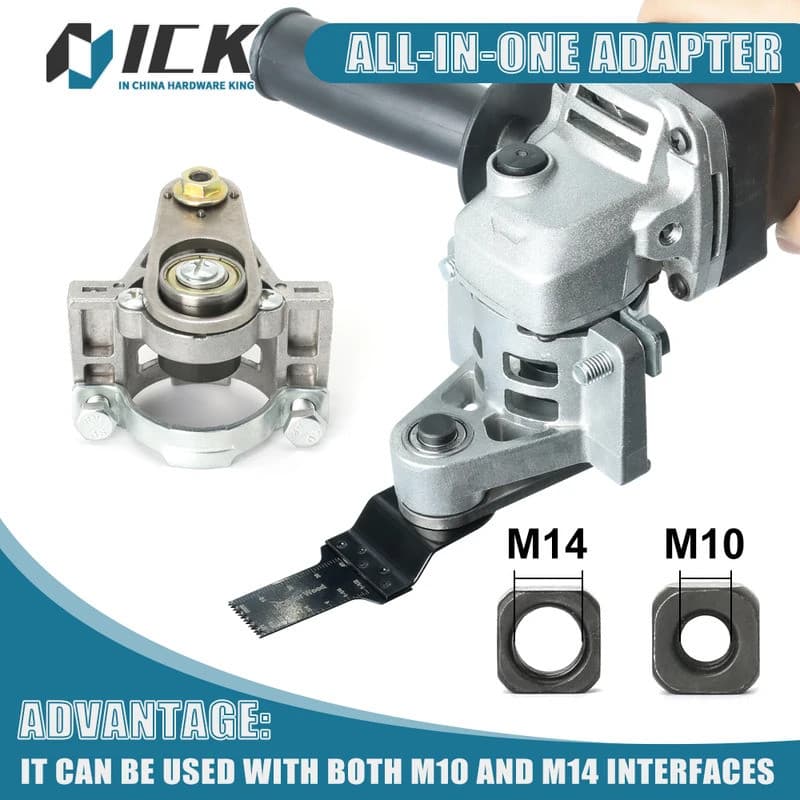 Adaptador Universal de Conversão para Esmerilhadeira Angular de Peça Única, Rosca M10 M14 para Polidor Tipo 100 125, Fer