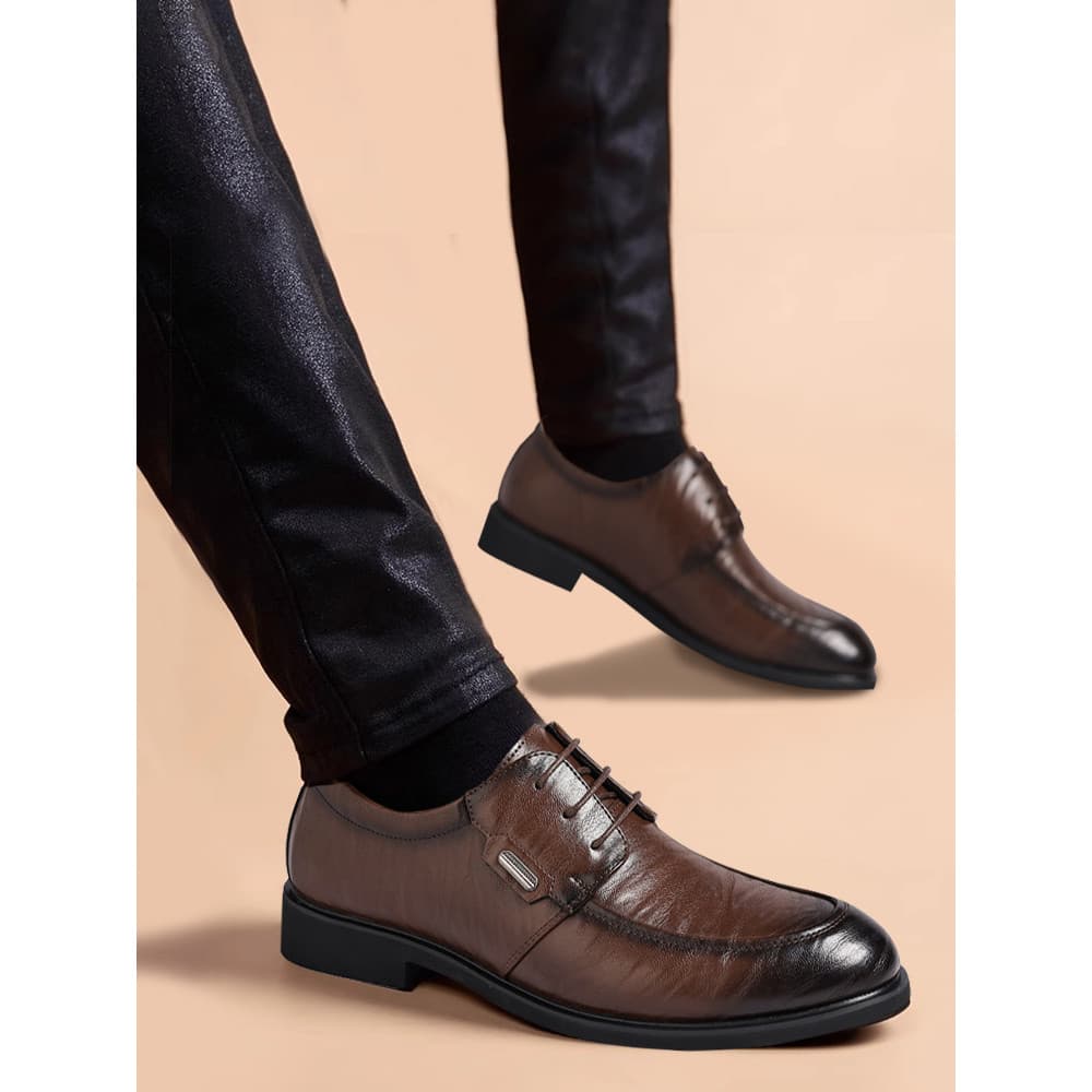 Primavera outono sapatos de couro masculino 2026 venda quente couro genuíno influenciador de negócios roupa Formal juven