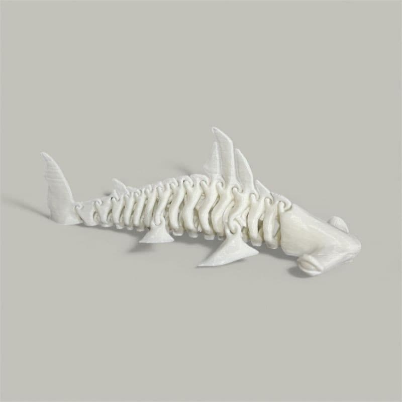 Esqueleto tubarão articulado - Brinquedo decorativo para aquário/criança/presente
