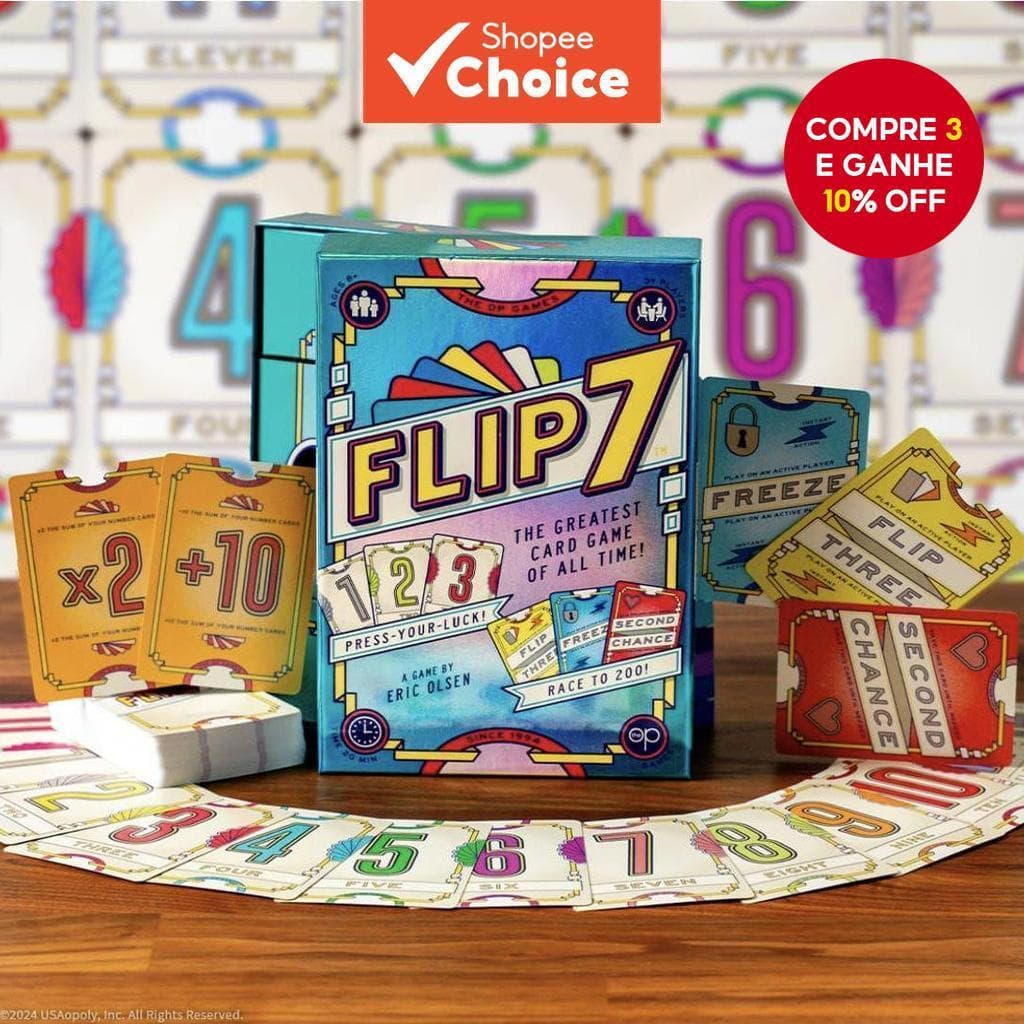 Flip 7 Card Game : Jogo De Estratégia Rápida Para Família , Noite E Festa Infantil | Jogos De Cartas Divertidos Rápidos