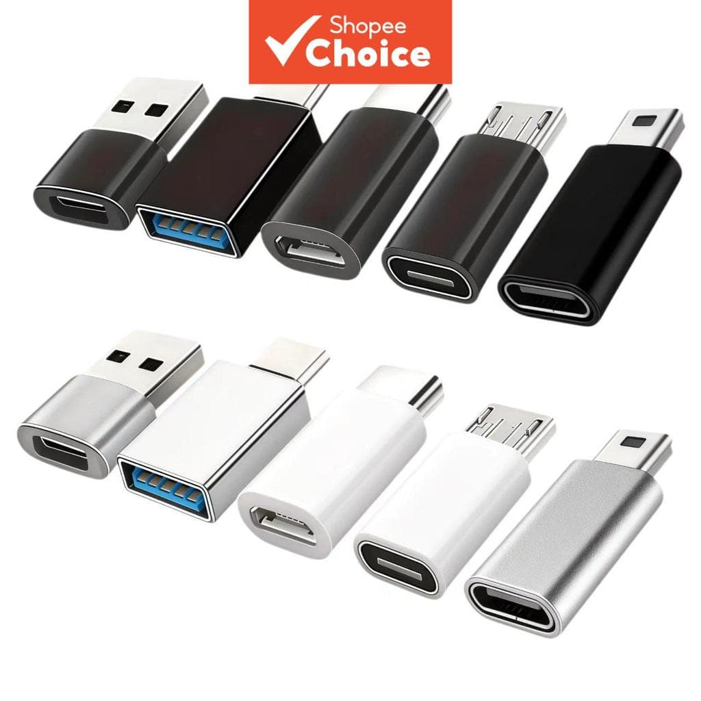Kit Adaptador USB para USB-C, USB-C para USB 3.0 OTG, Micro USB para USB-C - Mini para Tipo-C para Samsung Galaxy,