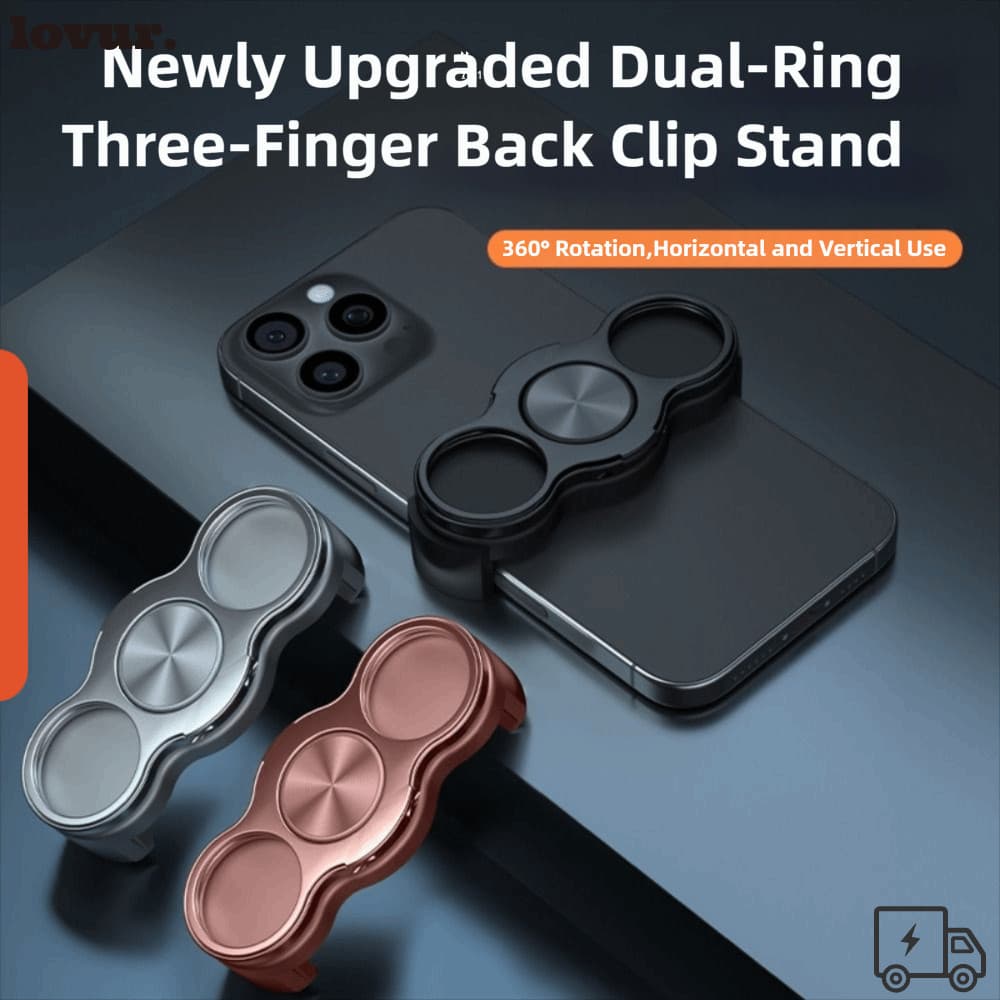 Suporte Para Clipe De Telefone LOVUR , 360 ° Giratório Dobrável Celular , Estável De Liga Universal