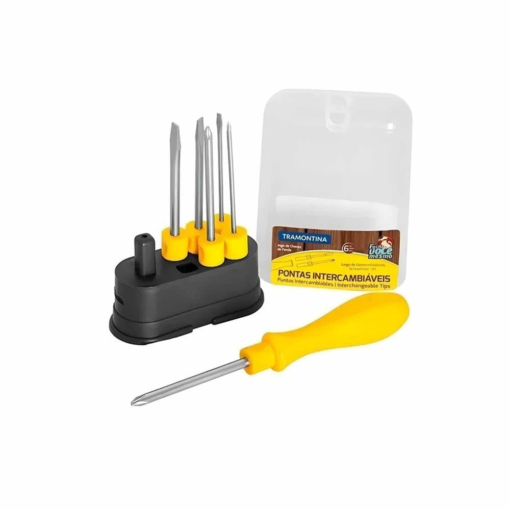 Conjunto 6 Ferramentas Fenda E Philips Tramontina Completo