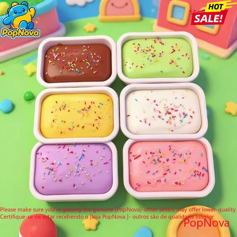 Caixa De Bolo De 11 Cm Brinquedo Mole Pão Brinquedos De Liberação De Estresse SquishyTiramisu Sorvete De Recuperação Len