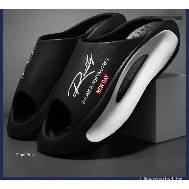 Chinelos Masculinos e Femininos Moda Antiderrapantes Chinelos de Casal EVA 2 Cores 36-45