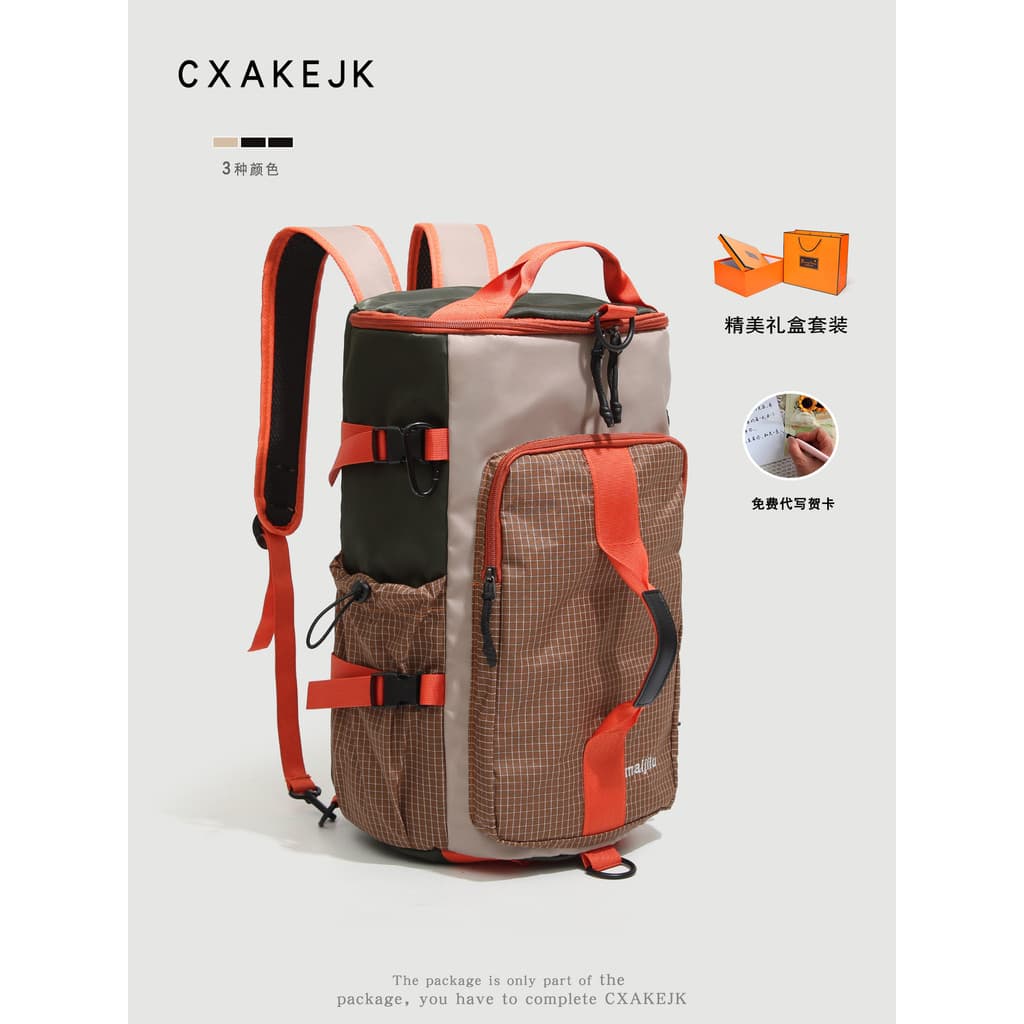 CXAKEJK Esportes Mochila de Viagem Ao Ar Livre Homens Mulheres Multifuncional Bolsa Mensageiro Grande Capacidade Contras