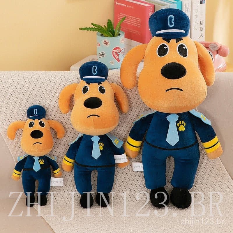 Brinquedo de Pelúcia Labrador Xerife Super Macio com Pelo Curto Design Personalizável Amarelo/Cinza 30cm 60cm 45cm