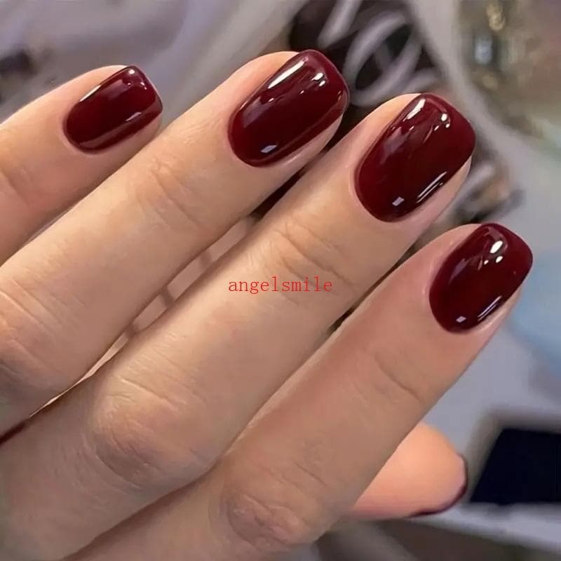 Elegant Press On Nail Set Unhas Falsas Cobertura Artificiais Para