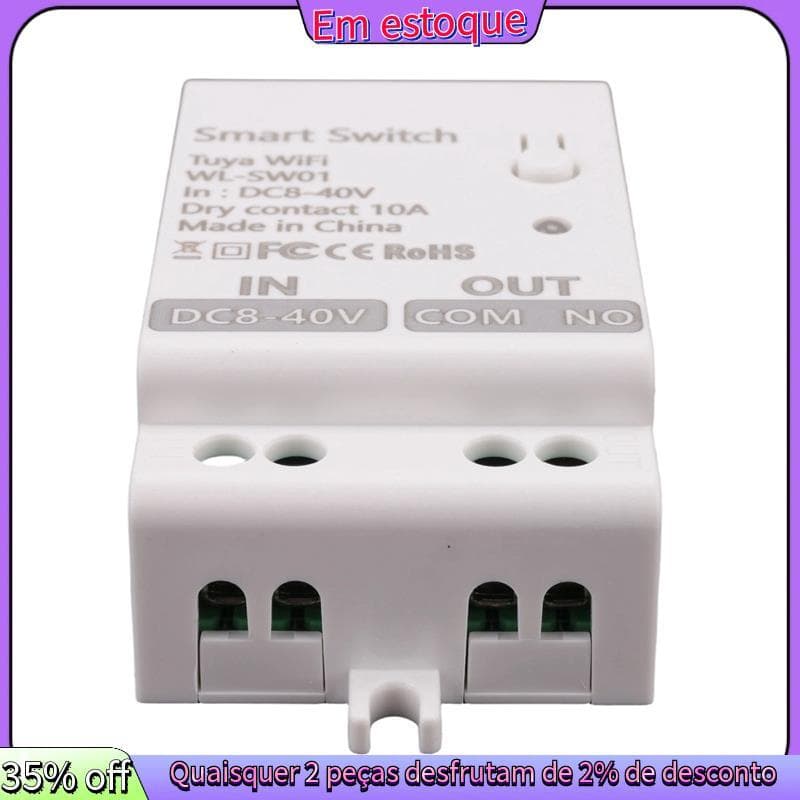 Tuya Smart WiFi Módulo De Interruptor De Contato Seco 10A Home Universal DIY Breaker Relay Funciona Com Life