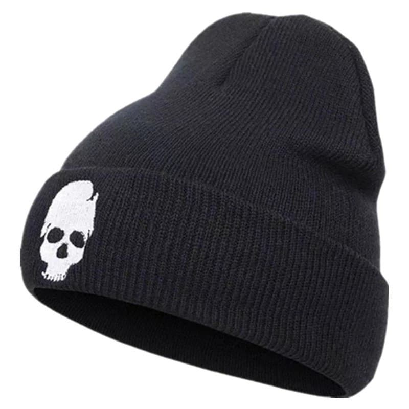 Chapéu De Malha Unissex Moda Outono E Inverno Estilo Caveira Gorro Para Mulher Homem Boné De Quente