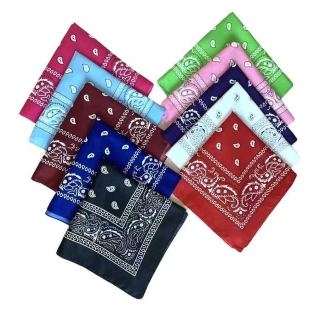 Lenço Bandana Estampado Unissex – Para Cabelo, Pescoço ou Look Fashion, Várias Cores