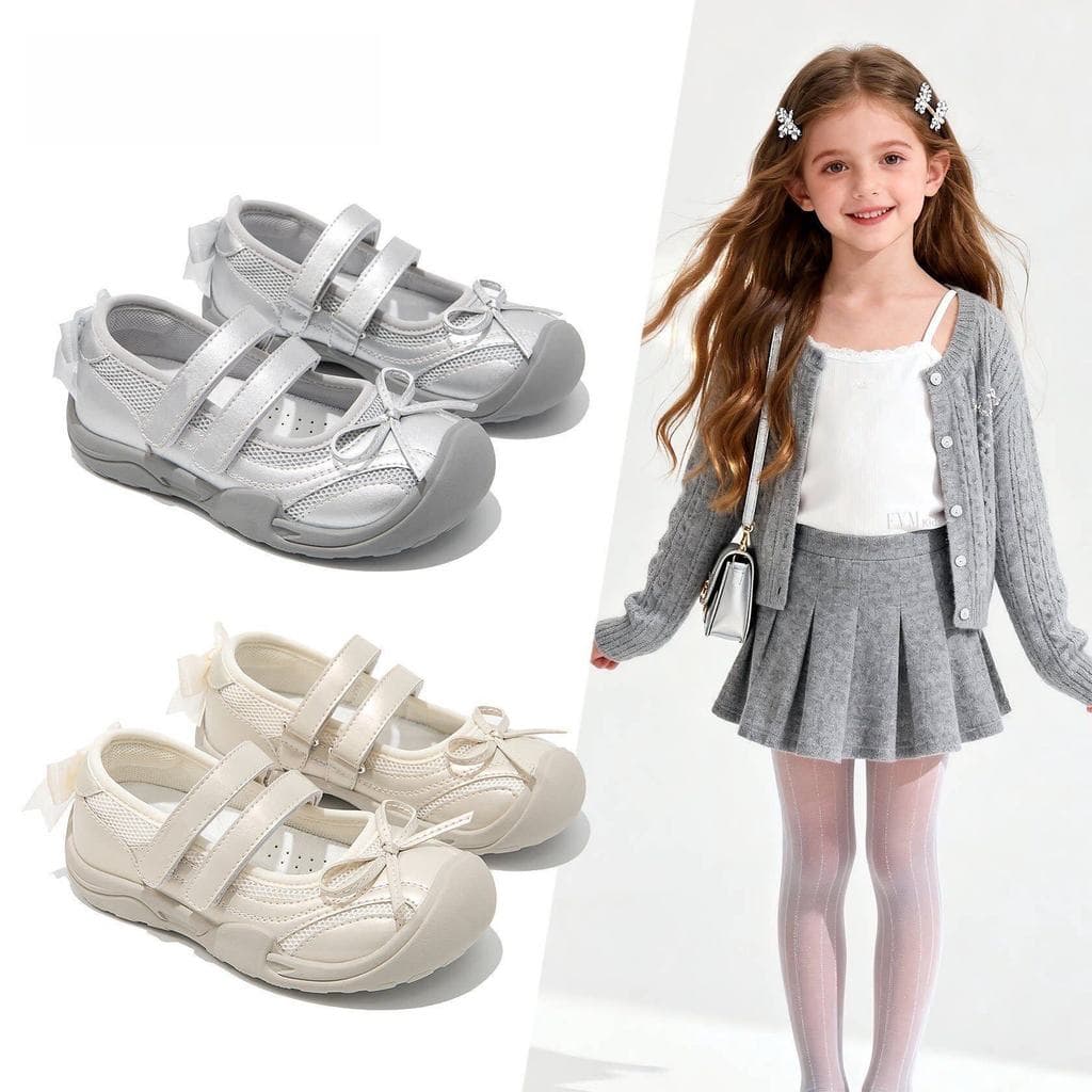 Meninas sapatos de balé de prata 2026 meninas All-Match sapatos de princesa crianças meninas sandálias esportivas do beb