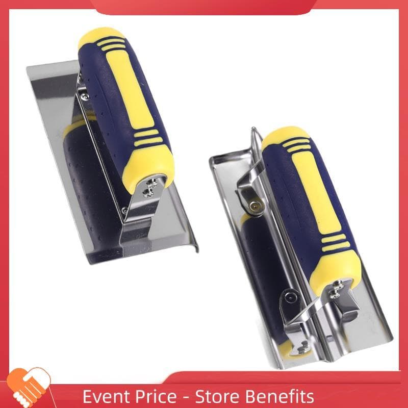 Conjunto De Ferramentas De Acabamento E Groover De Mão De Concreto , Ferramenta De Telha Prateada Azul , Kit De Cimento