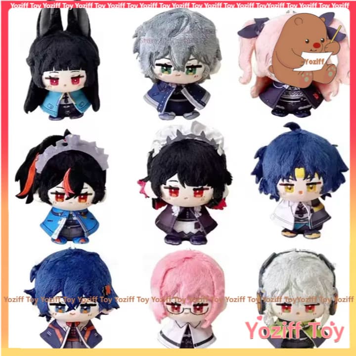 Bonecos de pelúcia "Endless Zone" de 10cm, Alan Joe, Belle, Asaba Yuma, Hoshimi, Miba, ZZZ, Chiko, Zhu Yuan, conjunto de