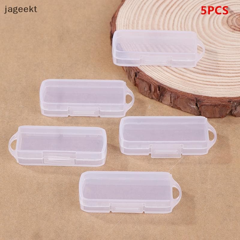 [jageekt] 5pcs PC USB Flash Drive Cases Caixas De Armazenamento De Estilo Contemporâneo Com Tampas Para Unidades Giratór