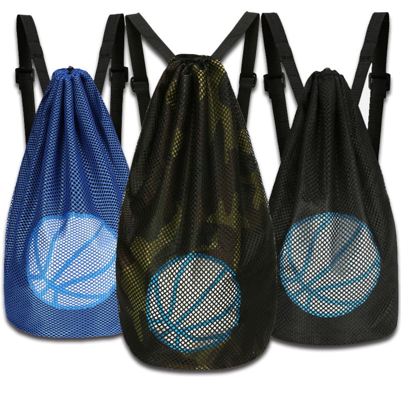 Cesta saco de basquete saco de basquete saco de treinamento mochila de viagem saco de cordão esportes Fitness Net bolso