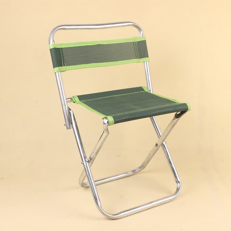 Banqueta dobrável de Metal portátil, encosto de malha, cadeira pequena, banco de pesca, Maza, cadeira dobrável para cria