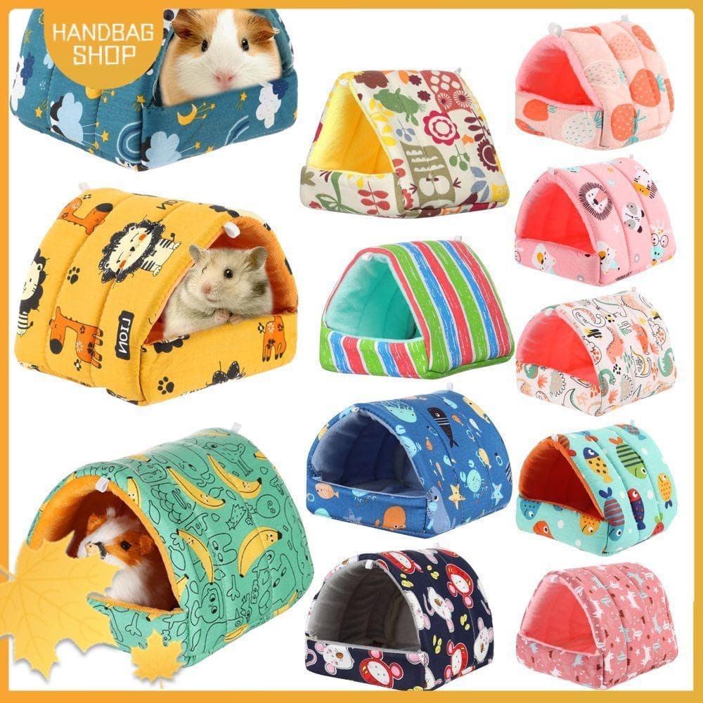 Bolsa Pequeno Animal Cama De Dormir Bonito Mini Gaiola Inverno Coelho Esquilo Tapete Quente