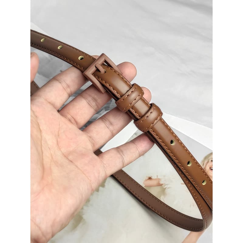 Cinto fino feminino de couro ins decorativo combinando saia terno camisa cintura estreita pino fivela pequeno cinto Jean