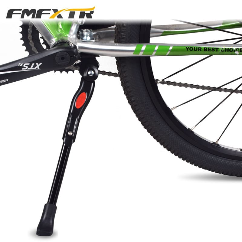Bicicleta liga de alumínio suporte médio Mountain bike pé suporte dobrável 67cm ~ 87cm suporte médio lateral Rac