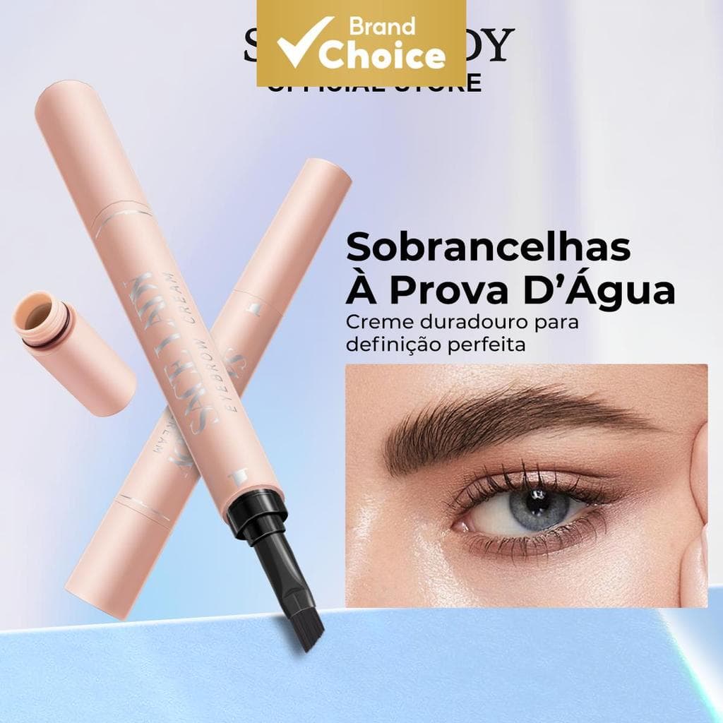 SACE LADY Creme para Sobrancelhas À Prova d'Água de Longa Duração Gel Tatuagem com Pincel Maquiagem dos Olhos