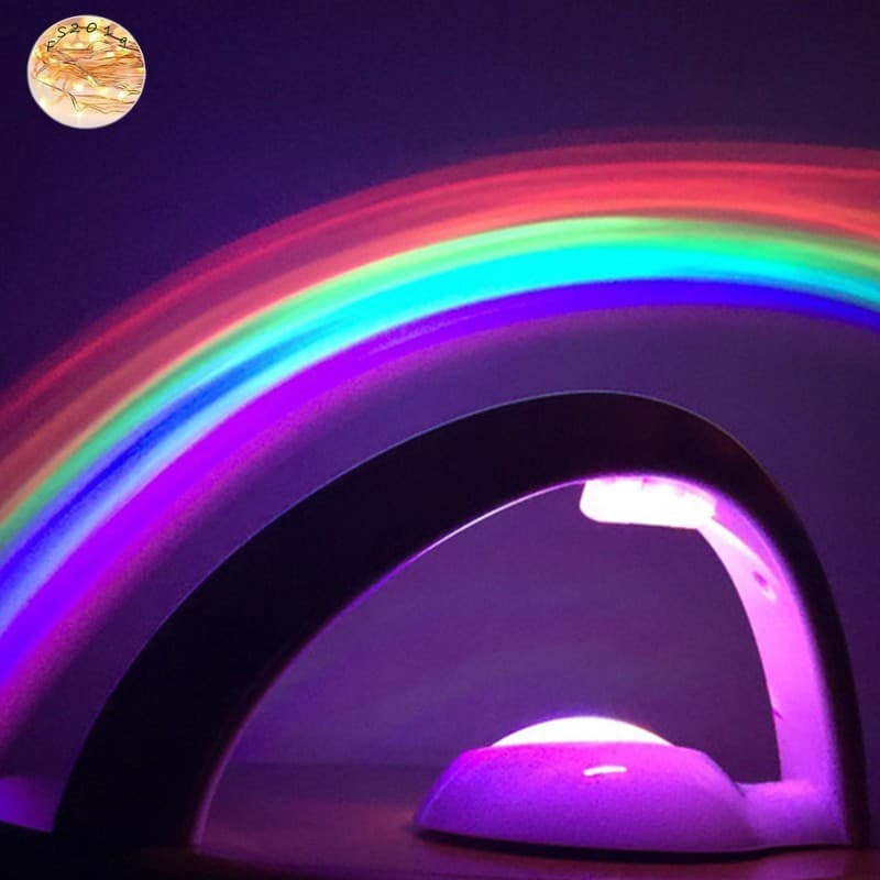 Luzes Decorativas Arco-Íris Cor Dobrável Do Projetor Diodo Emissor De Luz Para Presentes Românticos , Use O Poder Da Bat