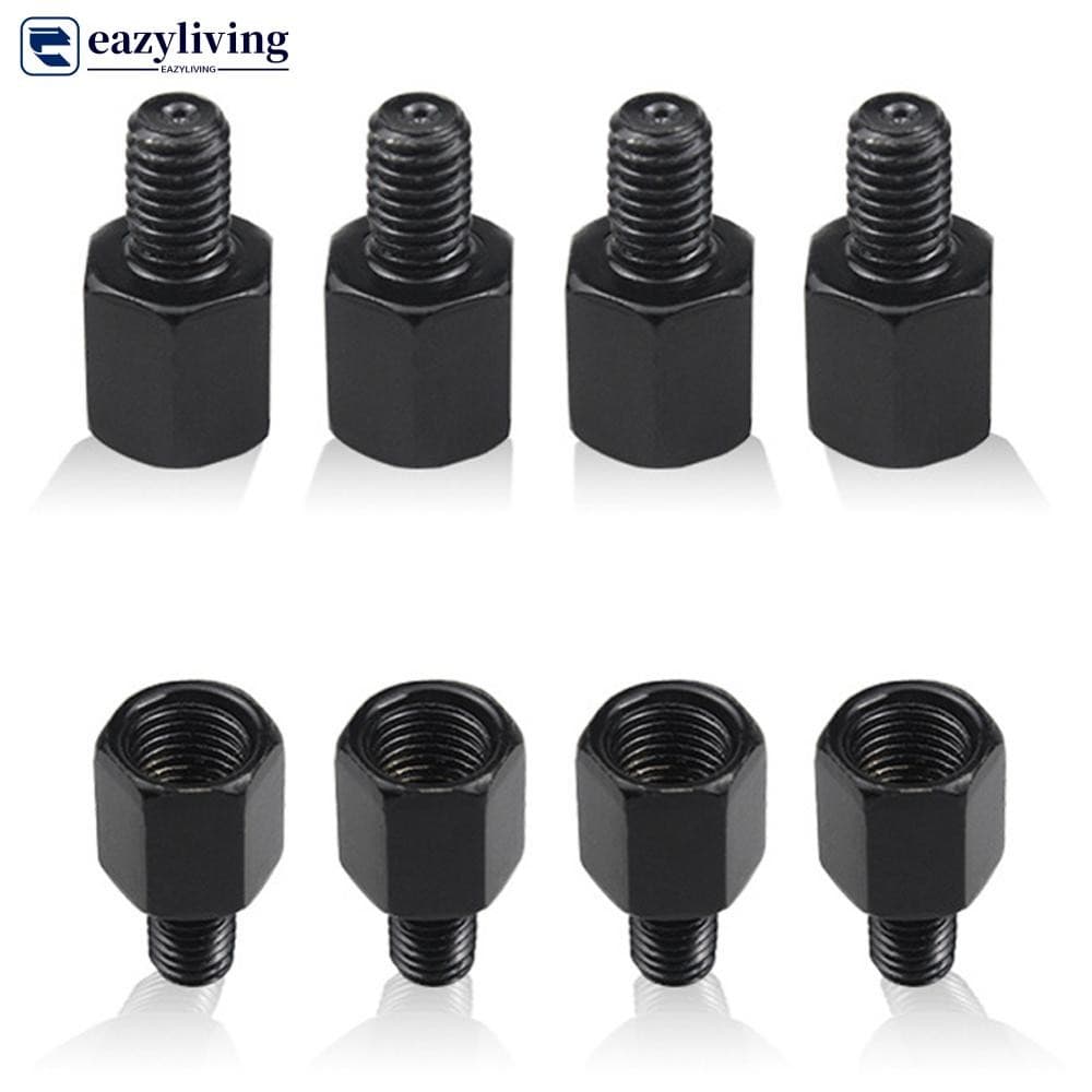 EAZYLIVING Adaptador De Espelho De Motocicleta M10 M8 10MM 8MM Adaptadores De Espelhos Retrovisores Parafusos De Convers