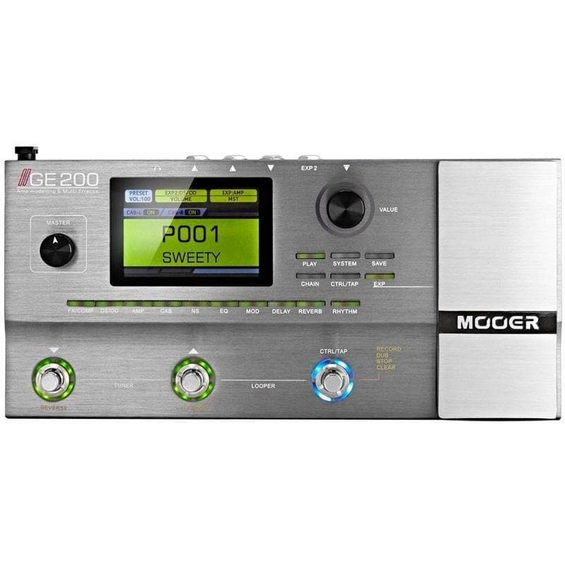 Pedaleira Para Guitarra Mooer Ge200 Multi Efeitos