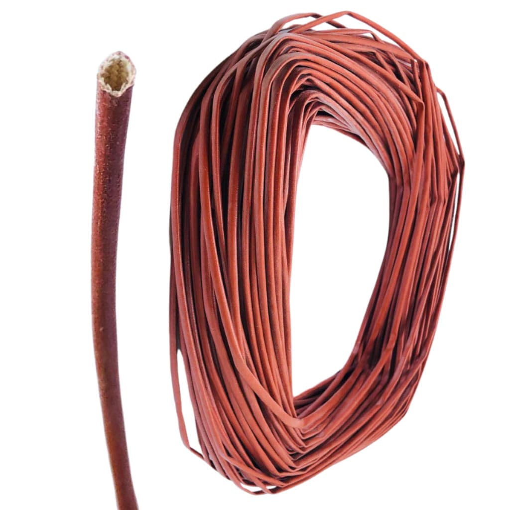 ESPAGUETE SILICONE FIBRA 180ºC 6,0MM 1,5KV - MARROM