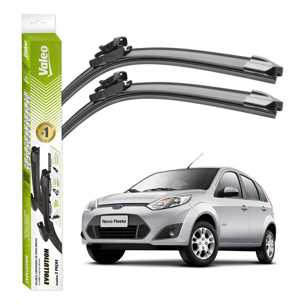 Par Palheta Limpador Parabrisa Valeo Ford Fiesta 2011 A 2014