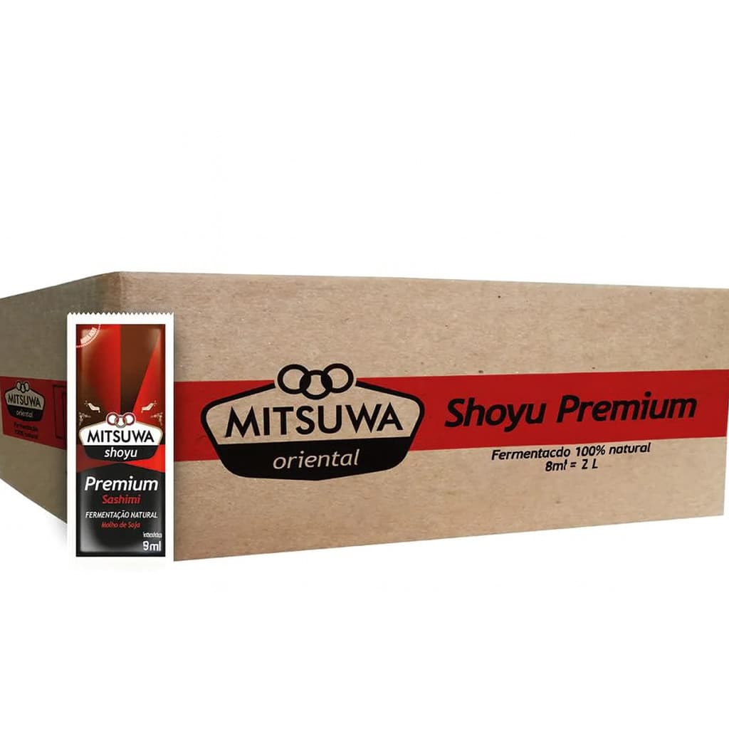 Sache Shoyu Premium Mitsuwa 250 Unidadres Sachê 8ml