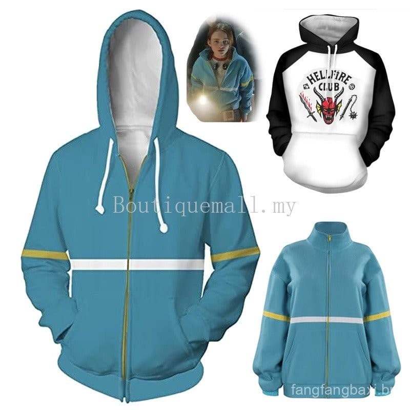 Stranger Things 4 Movie-Max Mayfield Cosplay Camiseta Top Unissex Engraçado Impressão 3D Moletom Com Capuz Streetwear .