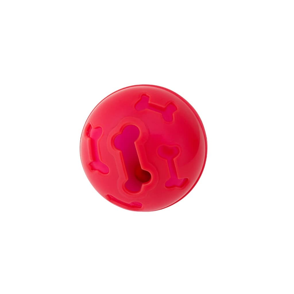 Bola Petisco Interativo Pink Neon 7x6cm Livre de BPA Brinquedo Pet