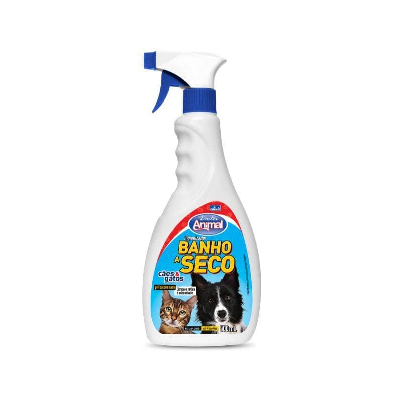 Banho a Seco Pet Doctor Animal 500ml | Higienizador Spray para Cães e Gatos Sem Água