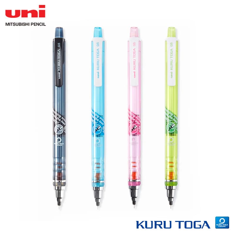 Lápis Mecânico Uni Kuru Toga M5-450T 0.5 Mm À Prova De Quebra Chumbo Lapicero Lapices Portaminas Borracha