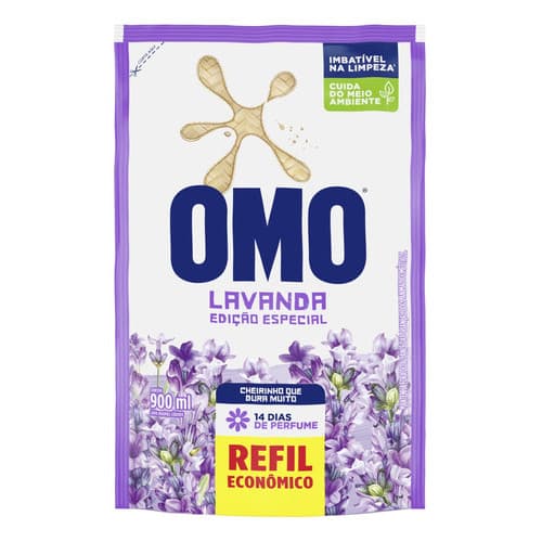 Sabão Líquido Refil Lavanda Edição Especial 900ml Omo