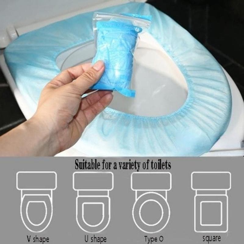 Almofada Descartável Para Assento De Vaso Sanitário , 50 Peças , Não Tecido , Branco , Quadrado , Independente , Grosso