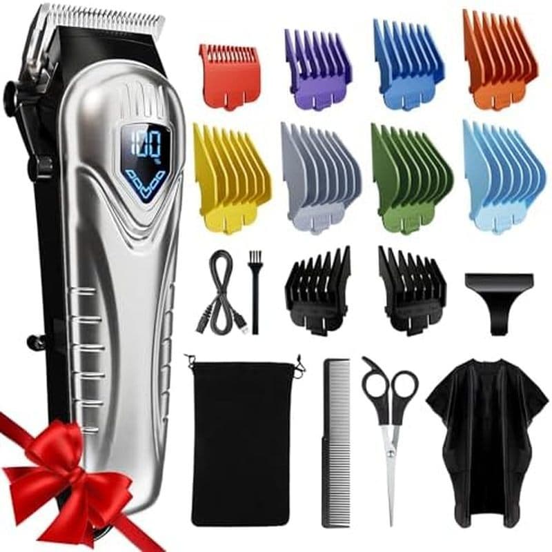 Máquina De Cortar Cabelo Profissional Chicclly Para Homens & amp ; Mulheres , Kit De Corte De Baixo Ruído Com Pentes De