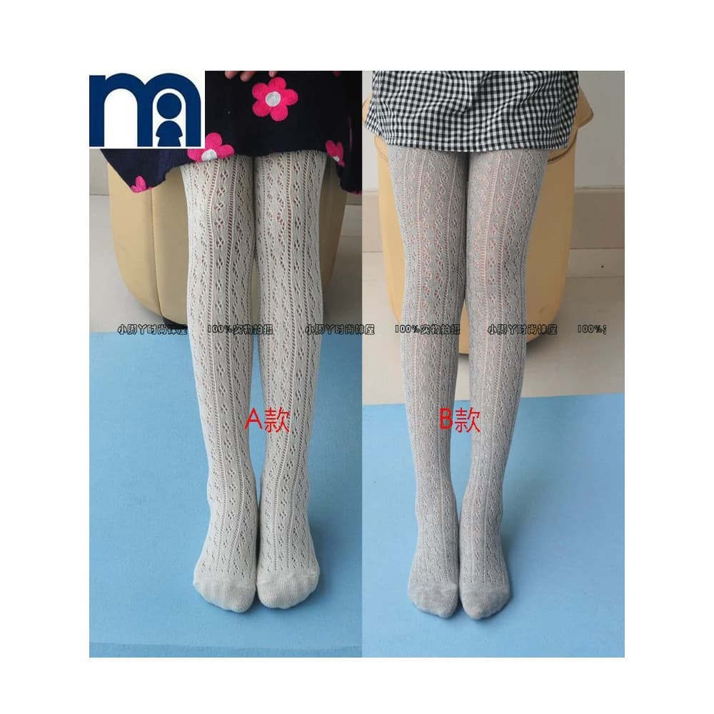 Roupas infantis britânicas Mothercare ouro prata seda brilhante meia-calça de algodão infantil meninas malha algodão oco