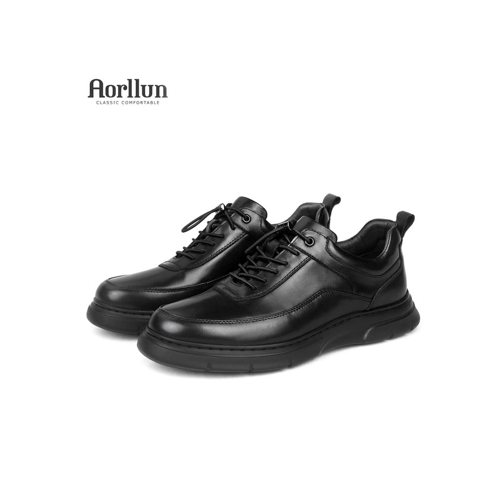 Sapatos masculinos casuais de couro genuíno camada superior couro 2025 outono novo estilo leve confortável couro macio s