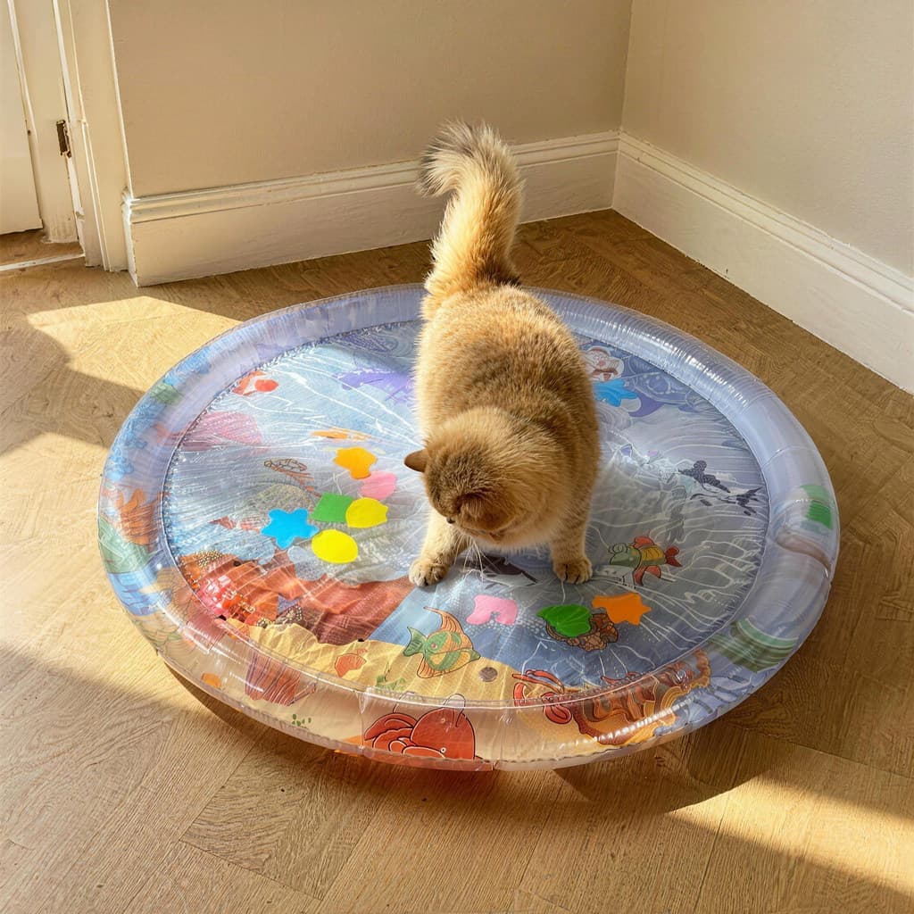 Almofada de gelo para animais de estimação, tapete fresco cheio de água, verão, gato, almofada legal, à prova d'água, ni
