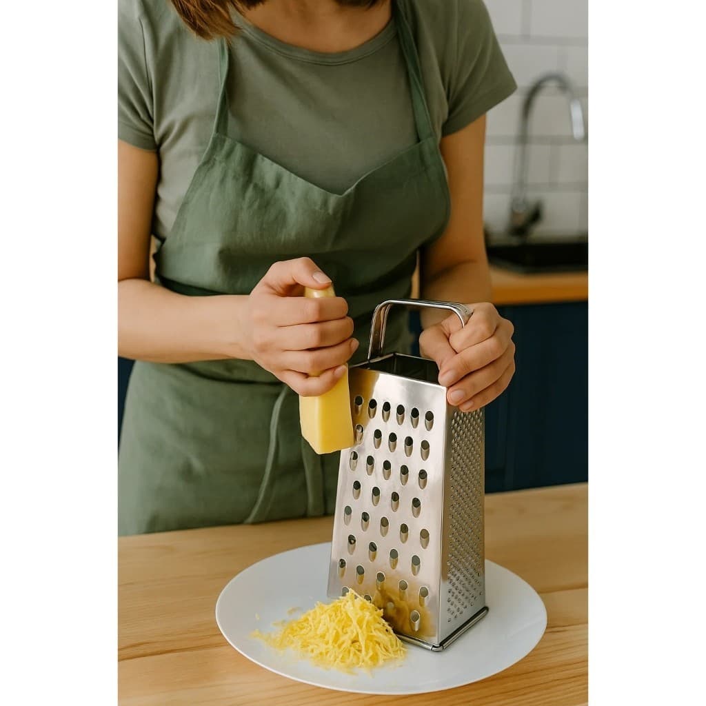 Ralador 4 Faces em Aço Inox 18cm para Cozinha